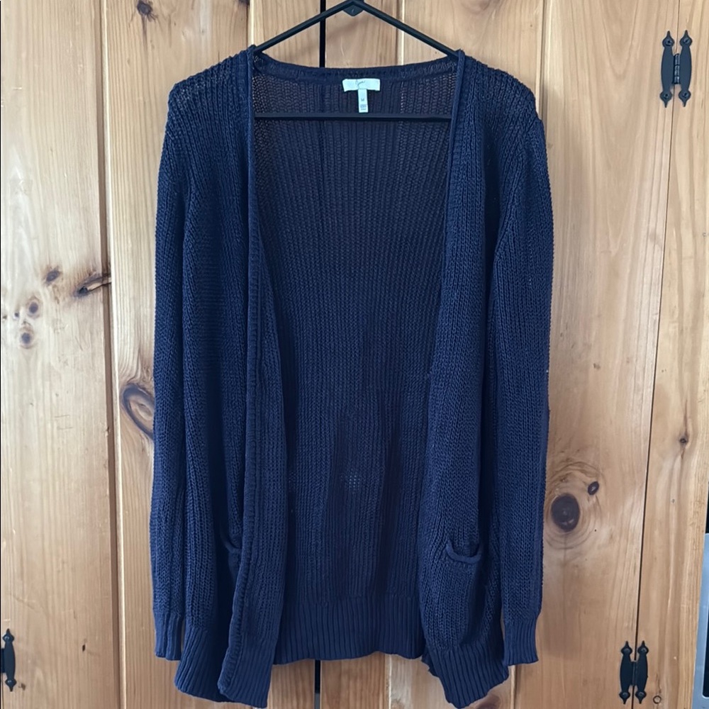 Navy Blue Joie 100% Linen Women's cardigan